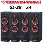 4 Cerwin Vega SL-28 Dual 8" 2-WAY Floor Speakers 300 Watts Set Of. Fixed Price $1319.96.