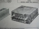 1958 Ford Thunderbird 84MS, FEV-18805-F Radio Photofact. Fixed Price $12.50.