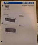 1991 1992 Ford Audio Systems Radio Service Manual Geq/a Grapic - Mustang. Fixed Price $12.95.