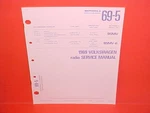1969 Vw Volkswagen Karmann Ghia Beetle Fastback Motorola Am Radio Service Manual. Fixed Price $25.99.