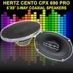 Hertz CPX-690 Pro 6"X9" 3-WAY Speakers Tweeters Coaxial Motorcycle Car 120W Rms. Fixed Price $303.33.