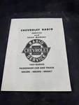 1950 Chevrolet Radio Service And Shop Manual For Models 986388 986389 986067. Fixed Price $24.99.