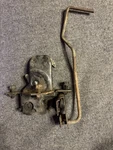 74 75 76 Pontiac Firebird Trans Am Original Gm Hood Latch With Rod And Bracket. Fixed Price $50.00.
