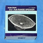 Single (1) Radio Shack 5.25" Full-range Speaker Cat No. 40-1241E Original Box. Fixed Price $28.95.