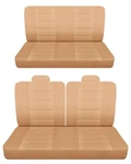 Fits 1969 1976 Chevy Caprice 2DOOR Front 50-50 Top And Rear Bench Seat Covers. Fixed Price $159.99.