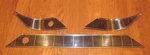 1956 Chevy Belair Aluminum Dash Insert Trim Set Without Radio Hole ** Usa Made. Fixed Price $264.90.