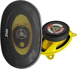 Pyle Car Three-way Speaker System-pro 4X6INCH 180W 4OHM Mid Black/yellow. Fixed Price $46.85.