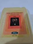 Ford Motor Company Stereo The 80'S Track Tape Cartridge DAS1-0450. Fixed Price $6.00.