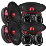 4X DS18 6.5" 8-OHM Midrange Speakers Super 4-OHM Tweeters PRO-X6BM PRO-TWZ1. Fixed Price $275.95.
