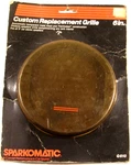 Vintage Sparkomatic Custom Replacement Speaker Grille, In., Item NO.G610. Fixed Price $10.50.