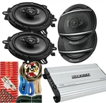 4X Pioneer 640W 6.5" Car Stereo Speakers Audiobank 1000W 4CH Amplifier + Kit. Fixed Price $179.99.