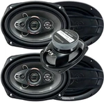 4X Audiobank 6X9 2800 Watt 5-WAY Red Car Stereo Coaxial Speakers- AB690. Fixed Price $94.99.
