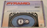 Nos - Pyramid 4691 4X6 3 Way Speakers Old School Open Box Never Used. Fixed Price $50.00.