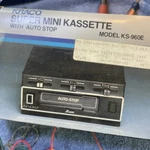 Kraco Super Mini Cassette Player KS-960E Auto Stop Vintage Audio. Fixed Price $55.00.