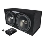 Mtx TNP212D2 12" 1200W Dual Loaded Car Subwoofer Audio W/ Box And Amplifier. Fixed Price $295.96.