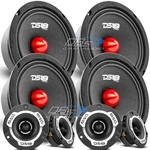 4X DS18 PRO-GM6B 6.5" Midrange Bullet Speakers PRO-TWX1 Super Tweeters. Fixed Price $214.95.
