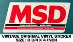 Msd Ignition Control Multiple Spark Vintage Original Vinyl Decal Sticker-engine. Fixed Price $7.99.