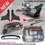 Front Bumper Kit 2015-2017 Ford Mustang GT500 Style Hood Fender Rear. Fixed Price $2999.00.