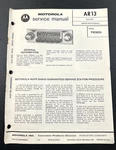 Original Motorola Model FM362A Service Manual AR13 File 1972. Fixed Price $14.95.