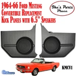 Custom Autosound KMCV1 64-66 Ford Mustang Convertible Kick Panels & 6.5" Speaker. Fixed Price $179.95.