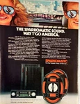 Sparkomatic SR-305 High Power Cassette Am Fm Stereo W/ Band Equalizer" Ad 1982. Fixed Price $12.55.