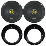Kicker 6.5" 300W Speakers (pair), 98-2013 Harley Touring Motorcycle Adapter Kit. Fixed Price $108.49.
