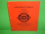 1952 Chevrolet Styleline Belair Truck Delco Radio Service Shop Manual Original. Fixed Price $44.99.