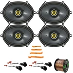 4X Kicker CSC68 6X8" 225W Max Speakers + Harness Wire Kit, (ford). Fixed Price $190.99.