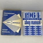 Title: 1961 & 1964 Chevrolet Passenger Car Shop Manuals Original Gm Lot Of 2. Fixed Price $29.87.