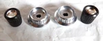 1960 Ford Radio Knobs Am Push Button Motorola Galaxie 500 Fairlane COAF-18830-B. Fixed Price $40.00.