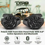 DS18 Polaris Rzr 6.5 Front Kick Panel Pods Amplified Speakers Bluetooth System. Fixed Price $527.96.