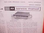 1968 Motorola Auto Radio Vibrasonic System Service Shop Manual Brochure KM203R. Fixed Price $29.99.