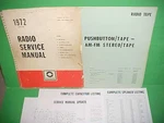 1972 Monte Carlo Camaro Chevelle Ss Camino Delco AM-FM/8-TRACK Service Manual. Fixed Price $34.99.