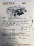 1955-56 Chevrolet Motorola Radio, Model CTA6T, 12 Volt Photofact Folder Auto. Fixed Price $16.99.