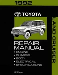 1992 Toyota Land Cruiser Factory Shop Service Manual. Fixed Price $149.50.