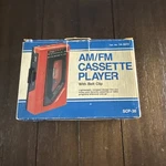 Vintage Realistic Portable Am/fm Stereo-mate Cassette Player Radio Shack Tested. Fixed Price $50.99.