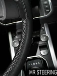 For Datsun 280ZX 76-83 Black Leather Steering Wheel Cover Light Grey Double Stch. Fixed Price $44.70.