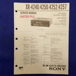 Sony XR-4240 XR-4250 XR-4252 XR-4257 Service Manual Original Paper Oem Repair Gu. Fixed Price $37.44.