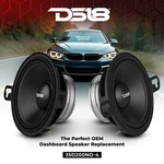 DS18 Oem 3.5" Neodymium 4-OHM Dashboard Loudspeaker Pair Speakers 35D200NO-4. Fixed Price $199.95.