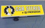 Vintage Pioneer Super Tuner Car Radio Lighted Dealer Sign Real Stereo Works. Fixed Price $1650.00.