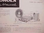 1958 Ford Thunderbird Convertible Original Motorola Am Radio Service Shop Manual. Fixed Price $25.99.