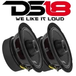 2) DS18 PRO-ZT6 6.5" Way Midrange Loud Speaker 900W 4 Ohm With Super Tweeter. Fixed Price $189.95.