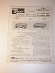 Bendix 1964 Ford Auto Am Radio Service Manual Truck Econoline. Fixed Price $14.99.