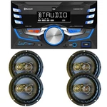 Dual XDM27BT Am/fm Radio MP3 Player Car Stereo & Pair 6.5" 300W Speakers Set. Fixed Price $111.99.