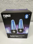 Naxa NAS-3058 Bluetooth Stereo Speakers Set Of 2 Dancing Water Light Open Box. Fixed Price $29.99.
