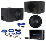 Crunch CRW12D4 12" 800W Subwoofer+vented Box Enclosure+mono Amplifier+wires. Fixed Price $254.85.