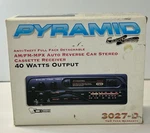 Vintage Pyramid Car Stereo Cassette Radio Am/fm Detachable Face #3027-D Open Box. Fixed Price $74.99.