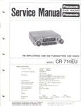 Panasonic Service Manual For CR-714EU. Fixed Price $22.99.