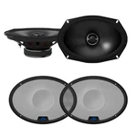 Alpine S-S69 6X9" Car 520W Coaxial Speakers With KTE-S69G. Fixed Price $193.95.