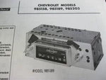 1962 Corvair Car & Truck 985158,985203 Radio Photofact. Fixed Price $10.00.
